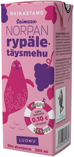 Raikastamo Saimaannorpan Luomu Rypälepillimehu 200ml｜Raikastamo Saimaannorpa 有机葡萄汁 200ml