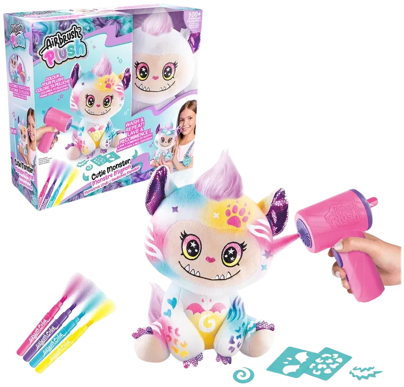Airbrush Plush 可爱怪兽毛绒玩具