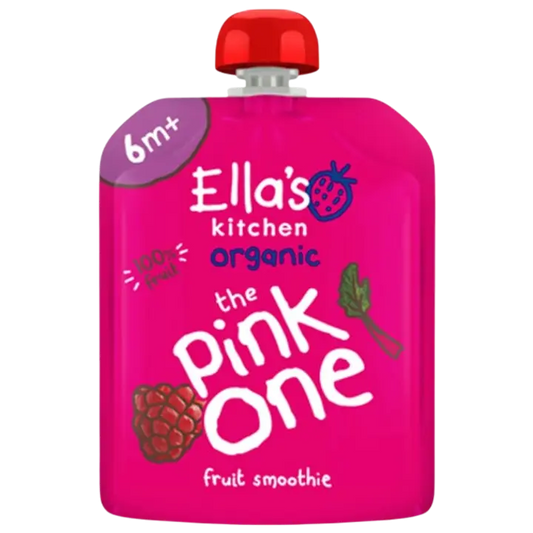 Ella's Kitchen The Pink One, Pinkki hedelmäsmoothie LUOMU 90g｜Ella´s Kitchen Ella's Kitchen The Pink One，粉色水果冰沙有机 90g