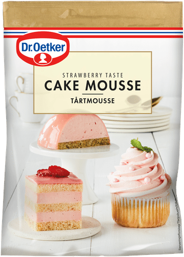 Dr. Oetker Mansikanmakuinen kakkumoussejauhe 130 g｜Dr. Oetker 草莓味蛋糕慕斯粉 130 g