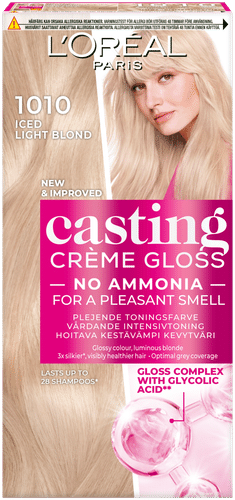 L'Oréal Paris Casting Crème Gloss Glossy Blonds 1010 Iced Light Blonde Kirkas Tuhkanvaalea kevytväri 1kpl