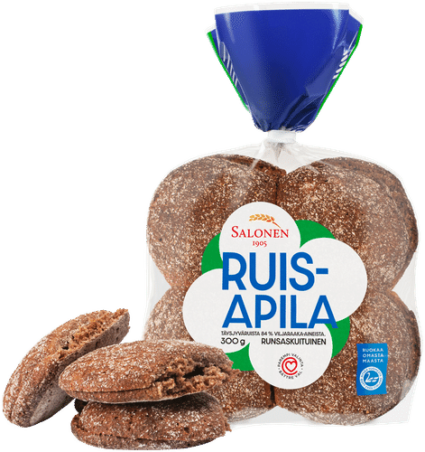 Leipomo Salonen Ruisapila 300 g ruisleipä, halkaistu