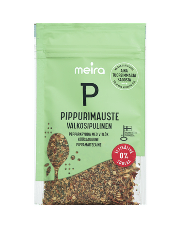 Meira Pippurimauste valkosipulinen ei lisättyä suolaa 23g