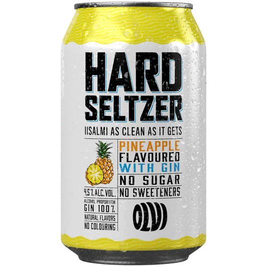 OLVI Hard Seltzer Pineapple & Gin 4,5 % 0,33 l tlk｜OLVI Hard Seltzer 菠萝杜松子饮品 4.5% 0.33 升 tlk