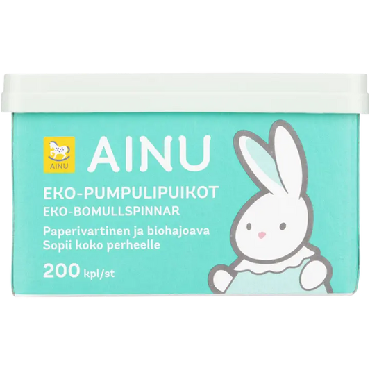 Ainu 200kpl Eko -pumpulipuikot｜Ainu 200 件 Eko 泵棒
