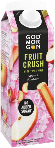 God Morgon Fruit Crush Omena & raparperi mehujuoma 1 L｜God Morgon Fruit Crush 苹果大黄汁饮料 1 L