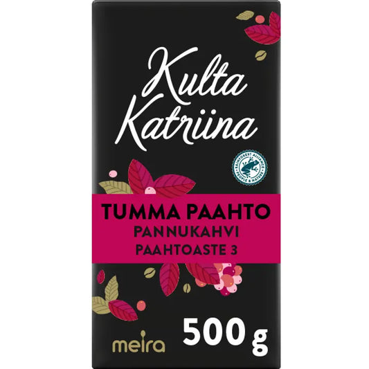 Kulta Katriina Tumma paahto pannukahvi RAC 500g｜Kulta Katriina 深烤盘咖啡 RAC 500g