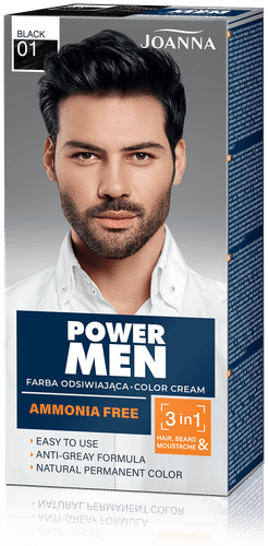 Joanna Power men hiusväri 01 musta permanent