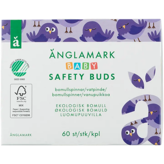 Änglamark Baby vanupuikko luomu 60 kpl｜Änglamark 婴儿棉签有机 60 kpl