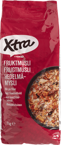 Xtra hedelmämysli 1 kg｜Xtra 水果麦片 1 kg