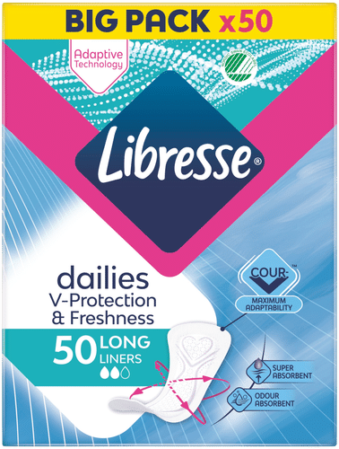 Libresse Dailies LIBRESSE 50片 Long 护垫