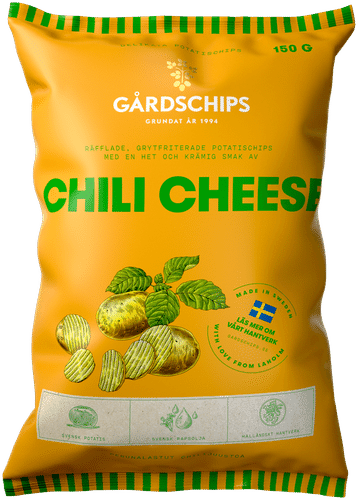 GÅRDSCHIPS 辣椒奶酪 150g｜Gårdschips Chili juusto 150g