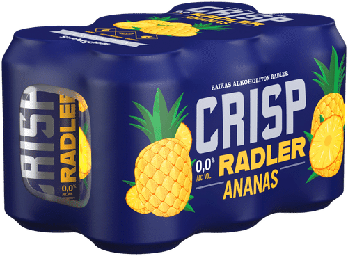 Crisp 6罐装 Crisp Radler菠萝无醇麦芽饮料 0% 0,33L