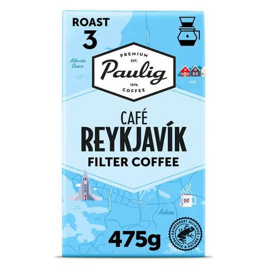 Paulig Café Reykjavik kahvi suodatinjauhatus 475g｜Paulig 雷克雅未克咖啡厅咖啡过滤研磨 475g