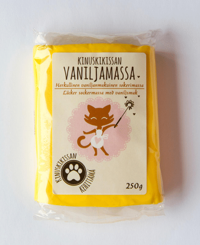 Kinuskikissa Sokerimassa 250g Keltainen｜Kinuskikissa 糖膏250克黄色