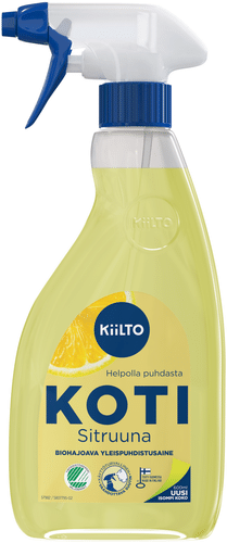 Kiilto 可生物降解通用清洁喷雾 柠檬 600 ml