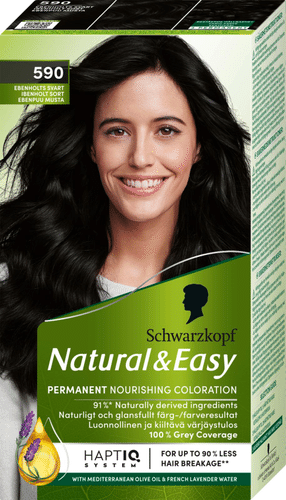 Schwarzkopf Natural & Easy 590 乌木黑色染发剂