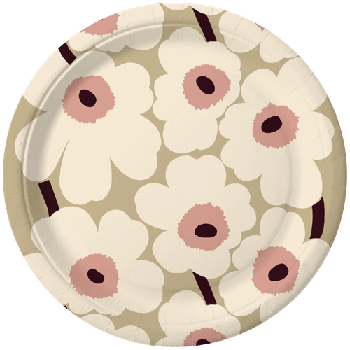 Marimekko Lautanen 22cm 10x10kpl Unikko beigeroosa