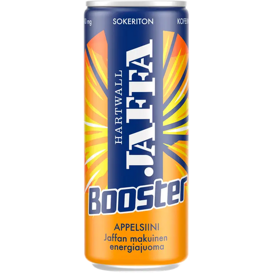 Jaffa Booster Appelsiini sokeriton energiajuoma 0,33 l｜Jaffa Booster 橙子无糖能量饮料 0,33 l