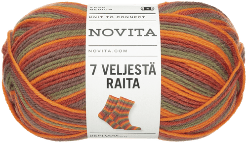 Novita 7 Veljestä Raita 线 100克 秋晨 939