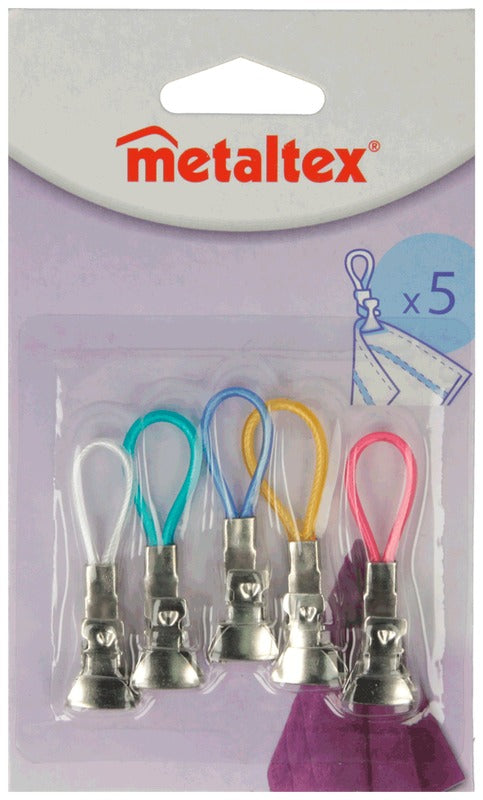 Metaltex 毛巾挂环，5个/包｜Metaltex pyyheripustin 5kpl/pkt
