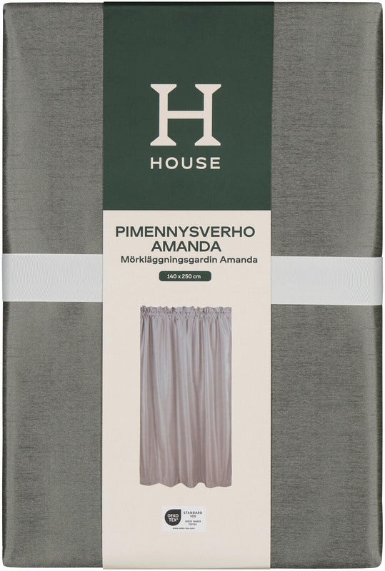 House 遮光窗帘 Amanda 140 x 250 深灰色