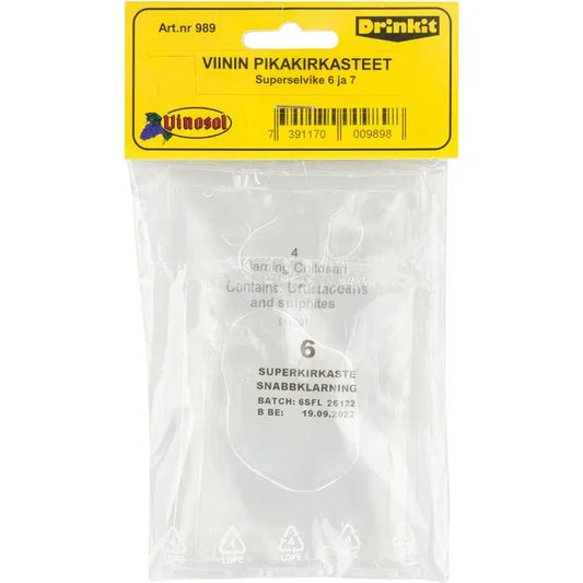 Drinkit viinin pikakirkaste｜Drinkit 葡萄饮料速效澄清剂