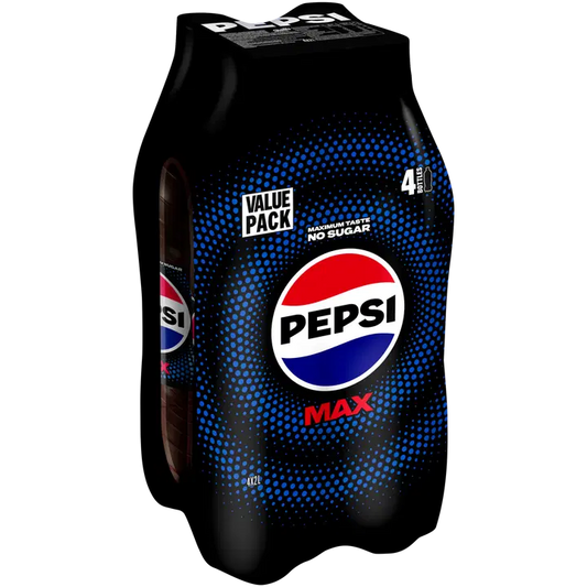 4 x Pepsi Max virvoitusjuoma 2,0 l｜Pepsi MAX 4 x Pepsi Max 软饮料 2,0 l