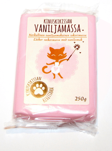 Kinuskikissa Sokerimassa 250g Vaaleanpunainen｜Kinuskikissa 糖膏250克浅粉色