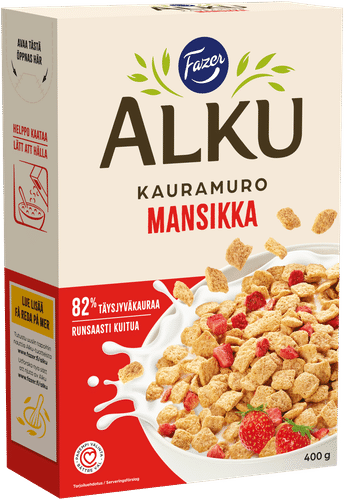 Fazer Alku Mansikka kauramuro 400 g｜Fazer Alku 草莓燕麦片 400 g