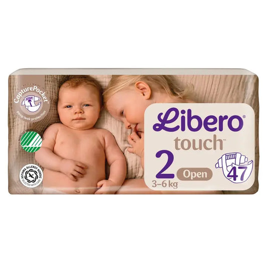 LIBERO Touch teippivaippa koko 2, 47kpl, 3-6 kg｜Libero 触摸胶带尿布尺寸 2，47 件，3-6 公斤
