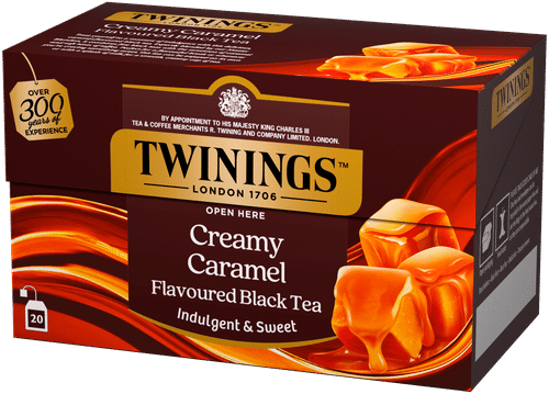 Twinings Creamy Caramel maustettu musta tee 20x2g｜Twinings 奶油焦糖味红茶 20x2g