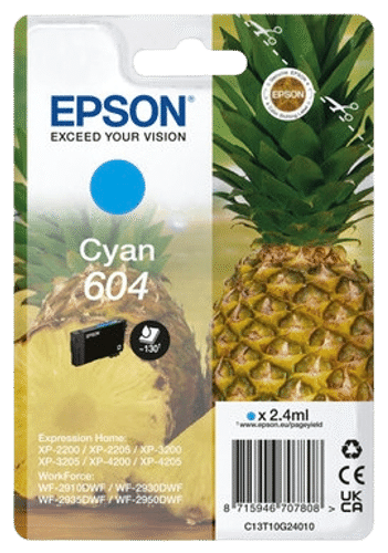 Epson 墨盒 604 青色