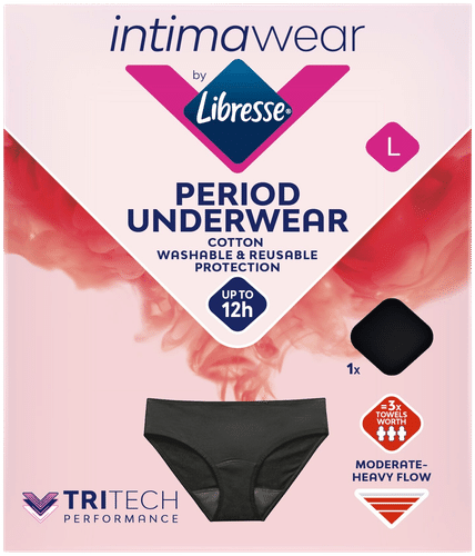 Libresse Intimawear 棉质中腰内裤 L