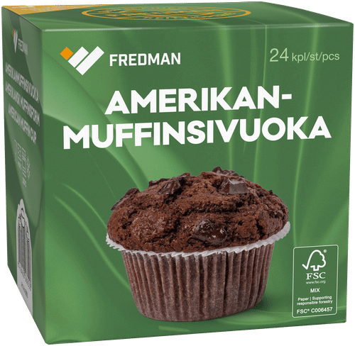 Fredman Amerikanmuffinsivuoka 24 kpl