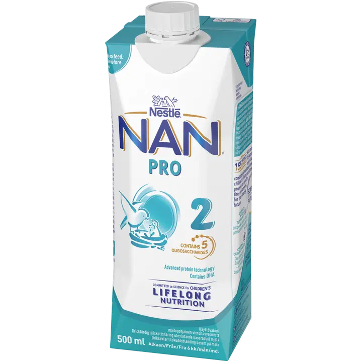 Nestlé Nan 500ml Pro 2 käyttövalmis vierotusvalmiste｜Nestlé NAN 500ml Pro 2 即用型断奶产品