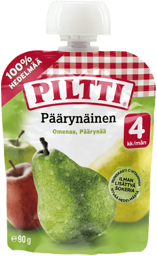 Piltti 90克 梨水果泥 4个月份装