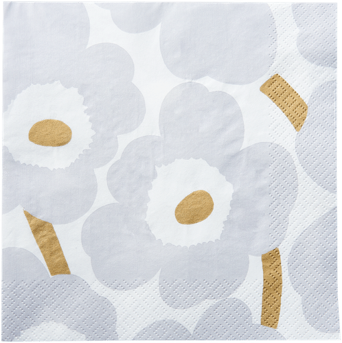Marimekko 罂粟花灰色餐巾 20张/24厘米