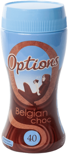 Options 220g Belgian Choc kaakaojuomajauhe｜Options 220克比利时Choc可可饮料粉
