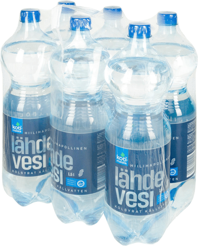 Kotimaista 6 x 国产碳酸泉水 1,5l｜6 x Kotimaista Hiilihapollinen lähdevesi 1,5l