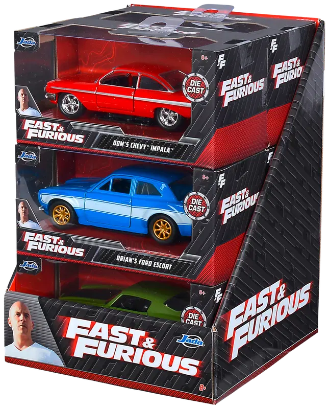 Jada 速度与激情 汽车，压铸，13.5厘米，1:32，多款，单卖｜Jada Fast & Furious auto, die-cast, 13,5 cm, 1:32, useita erilaisia, myydään yksittäin
