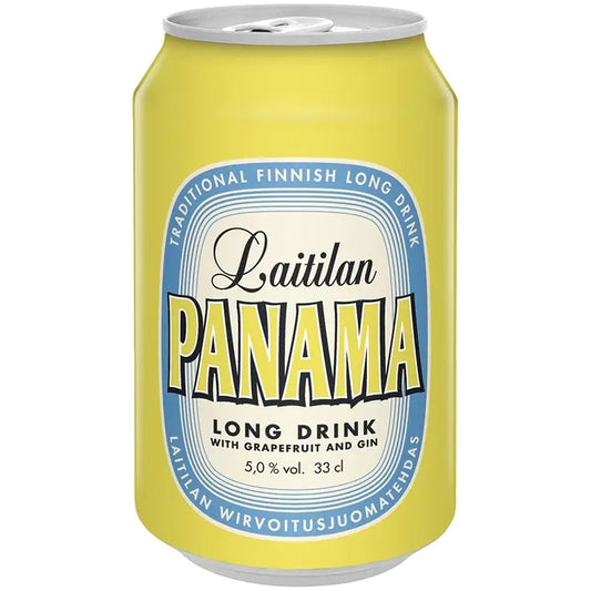 Laitilan Panama Gin 5,0 til-% 0,33L ginipohjainen greipinmakuinen long drink｜Laitilan 巴拿马GIN 5.0 vol% 0.33L GIN基葡萄柚味长饮