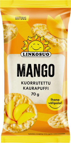 Linkosuo kuorrutettu kaurapuffi mango 70g｜Linkosuo 涂层燕麦泡芙 芒果 70g