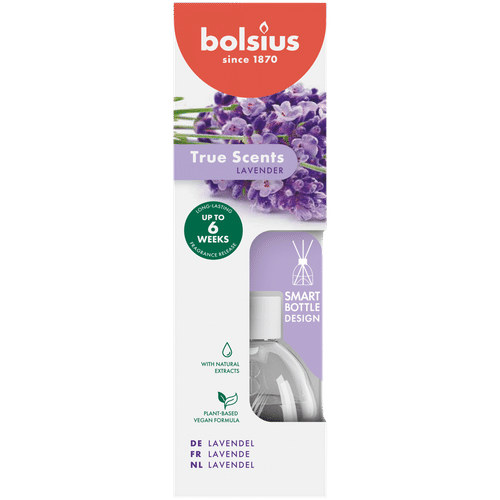 Bolsius True Scents – huonetuoksu – Lavender – 60 ml