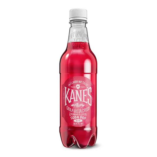 Kane´s Soda Pop Chula Vista Crush Vadelma&Sitruuna 0,5 l kmp｜Kane’s Kane's 苏打汽水 Chula Vista Crush 覆盆子和柠檬 0.5 升套装