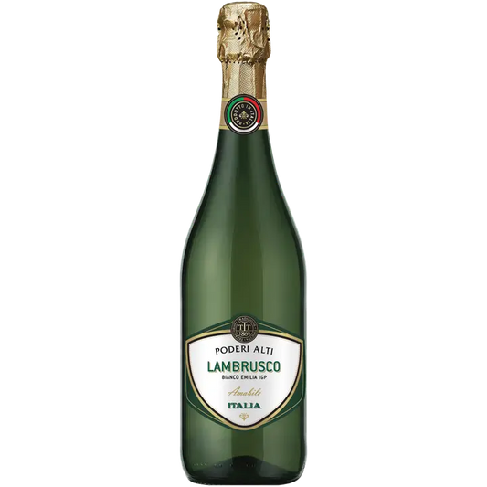 PODERI ALTI Lambrusco dell'Emilia IGT Bianco Amabile 7,5 til-% 0,75 l pullo｜PODERI ALTI Lambrusco dell'Emilia IGT Bianco Amabile 7.5 vol% 0.75 升瓶