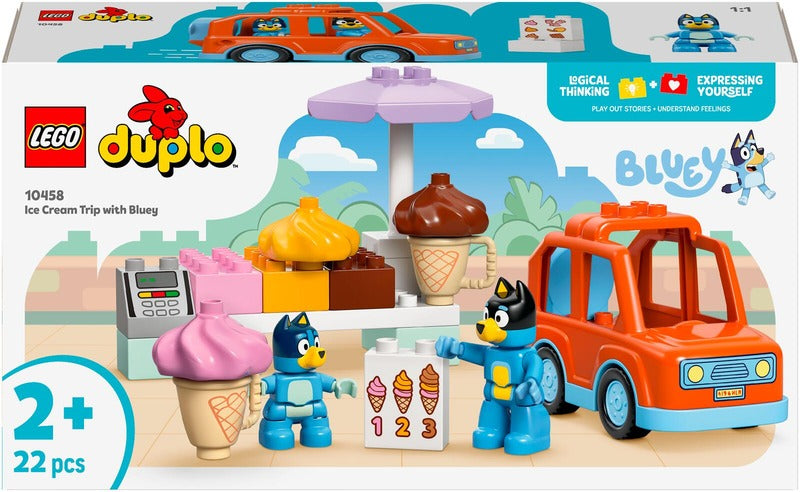 LEGO 与布鲁伊的冰淇淋之旅｜LEGO® DUPLO Bluey 10458 Jäätelöretki Blueyn kanssa