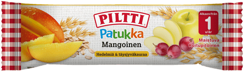 Piltti 25克芒果味零食棒 1岁｜Piltti 25g Mangoinen välipalapatukka 1v