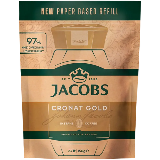 Jacobs Cronat Gold pika 150g täyttöpussi｜Jacobs Cronat Gold 快速 150g 填充袋