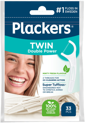 Plackers Twin牙线棒 33kpl